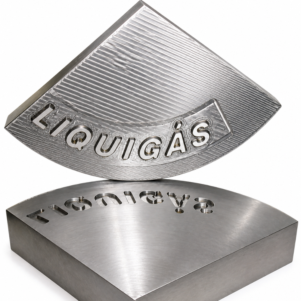 Carimbo Industrial Curvo Personalizado